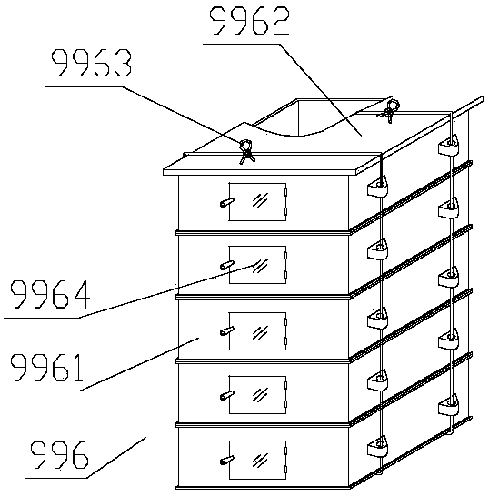 Culture feeding system with two feeding platforms and gate devices