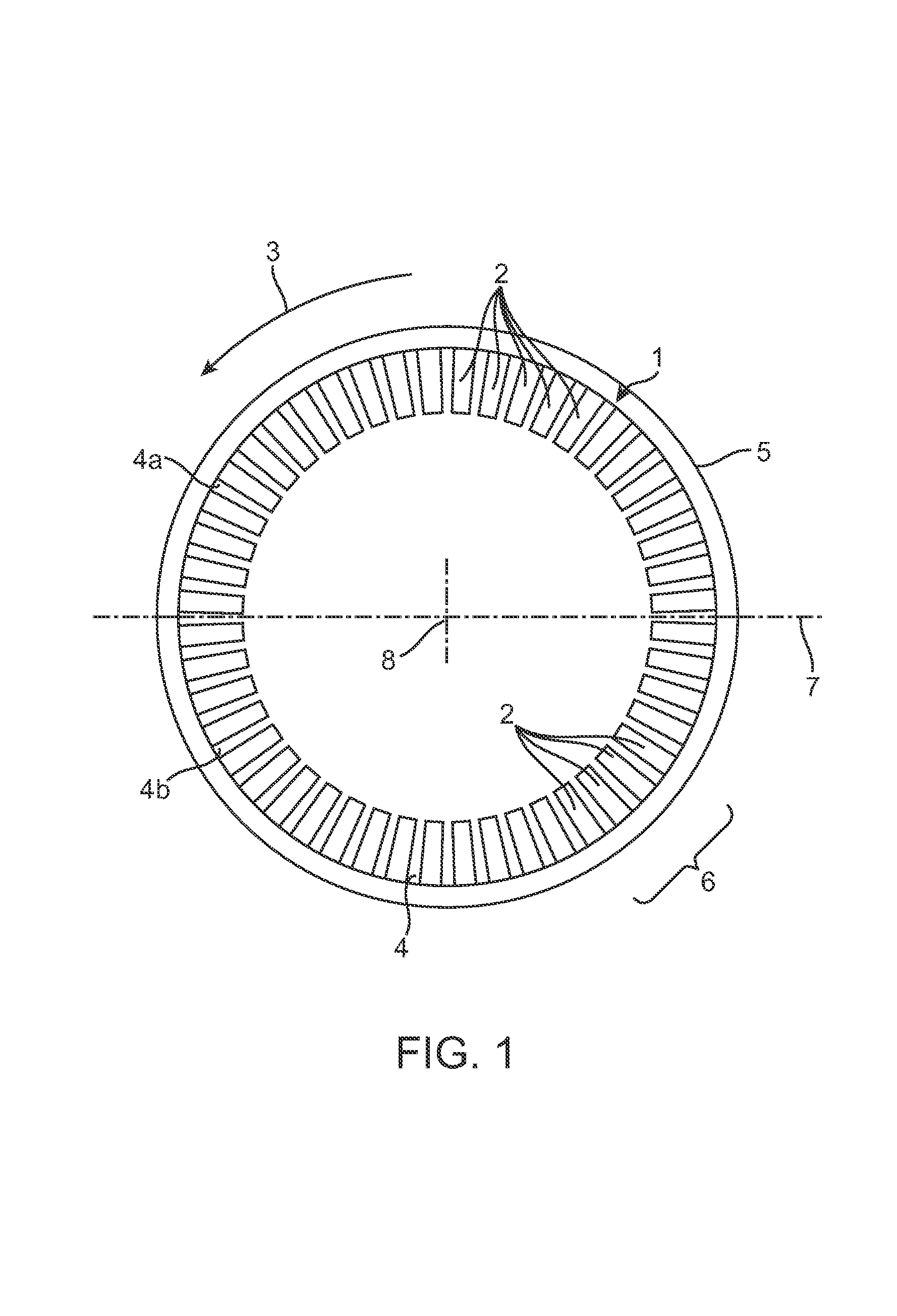 Guide vane ring of a turbomachine and associated modification method
