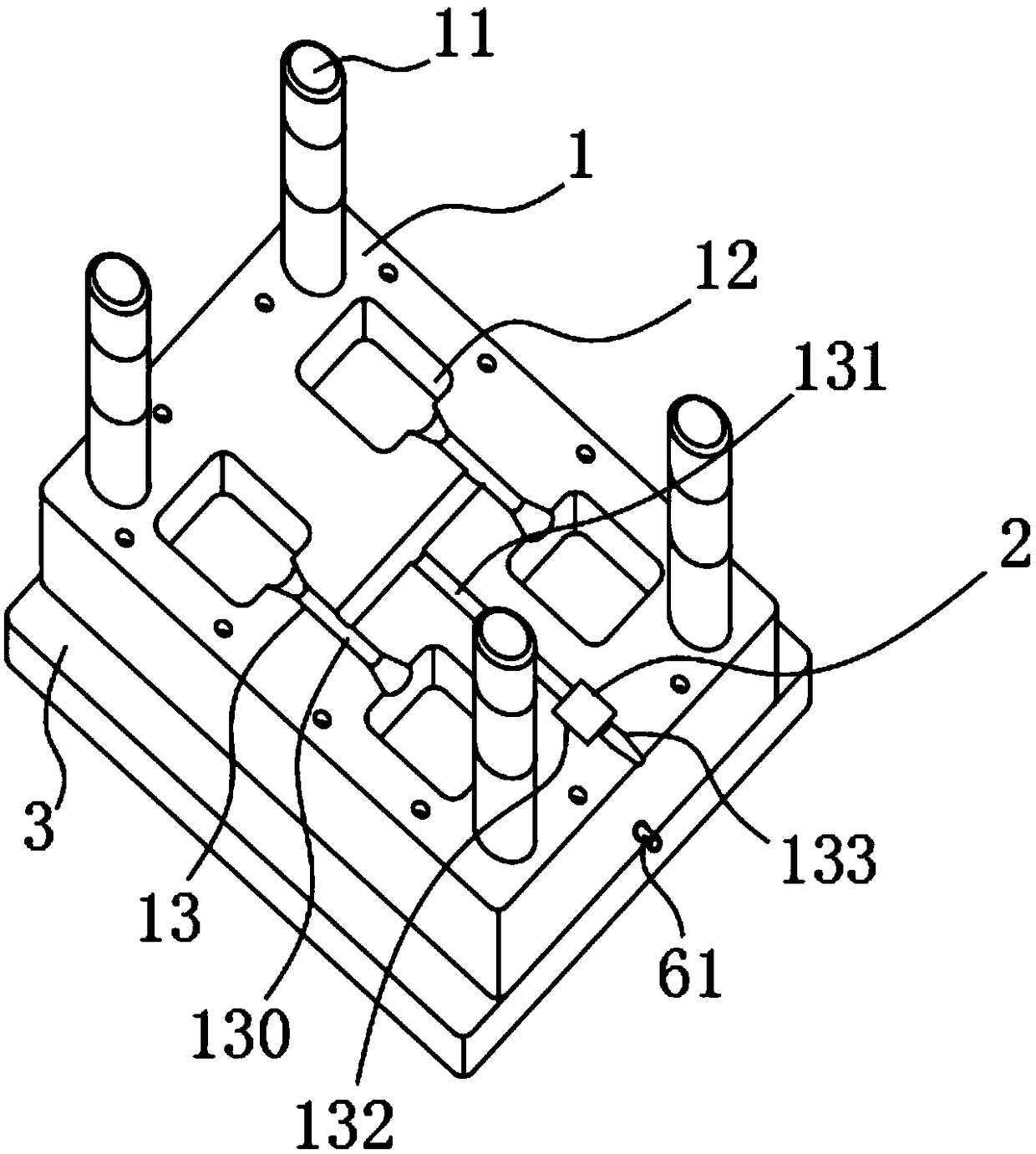 Multi-mold cavity injection mold