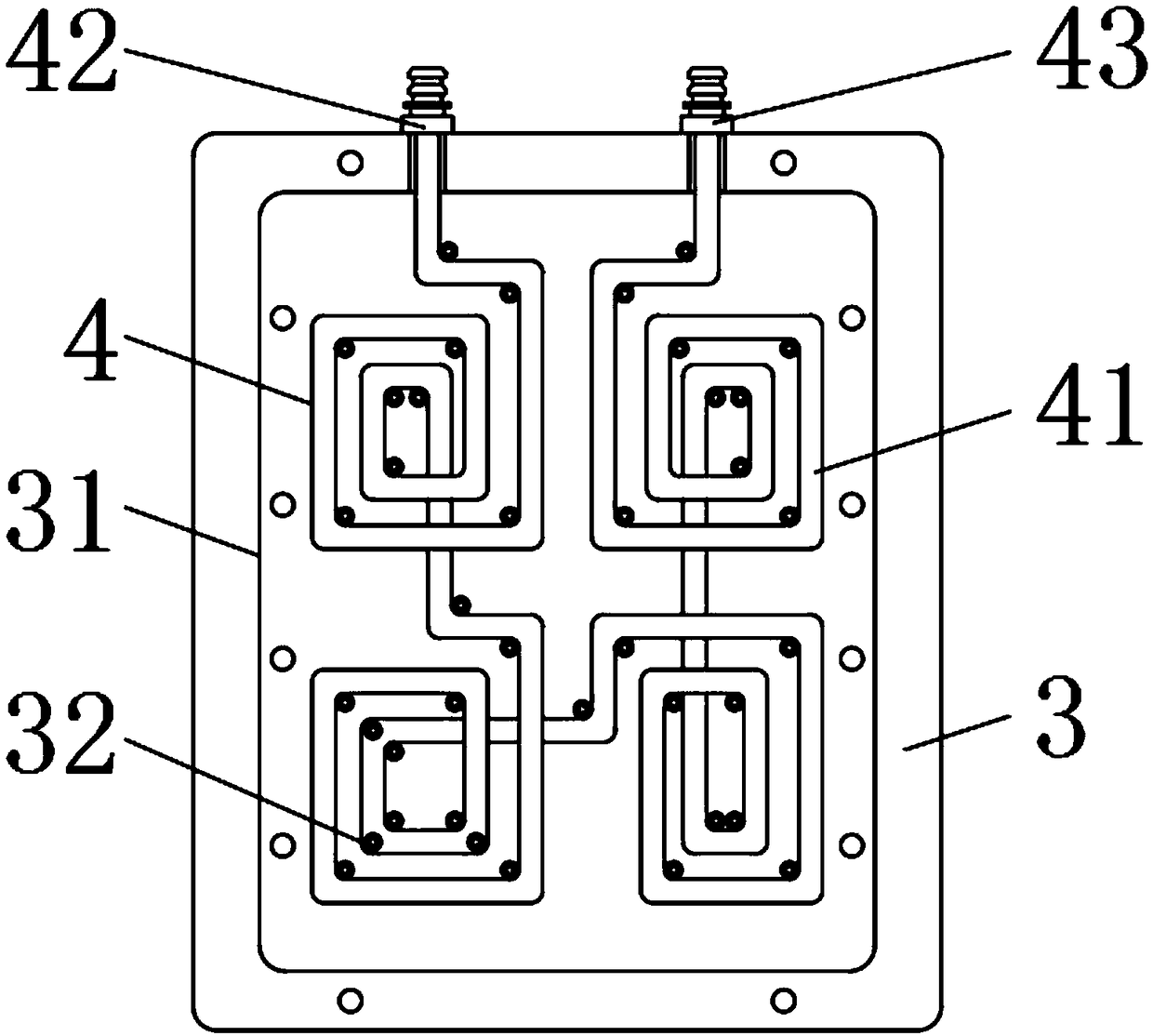 Multi-mold cavity injection mold