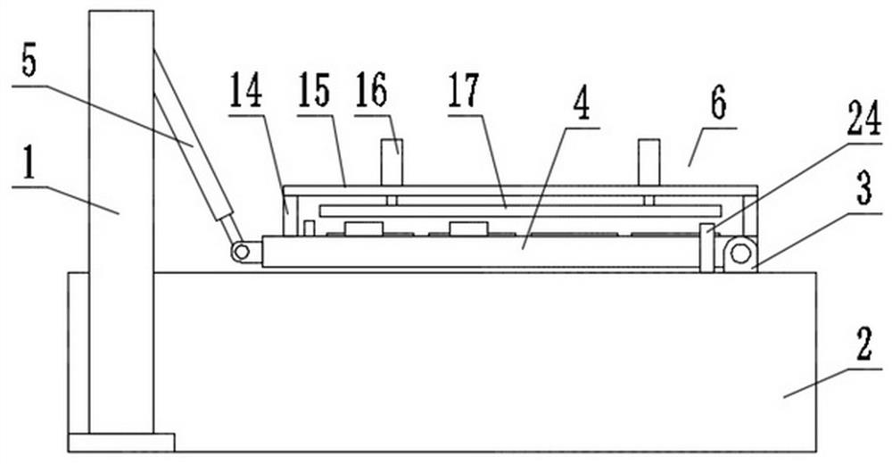 Device for improving obdurability of medium-thickness plate steel in rolled steel