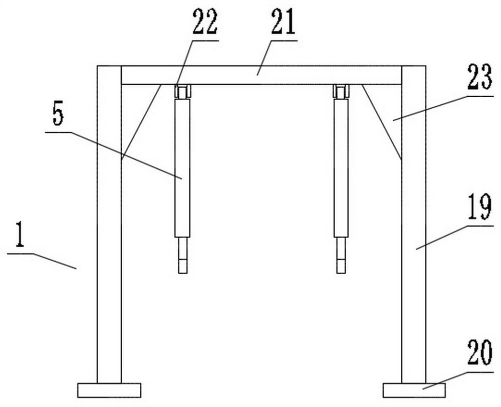 Device for improving obdurability of medium-thickness plate steel in rolled steel