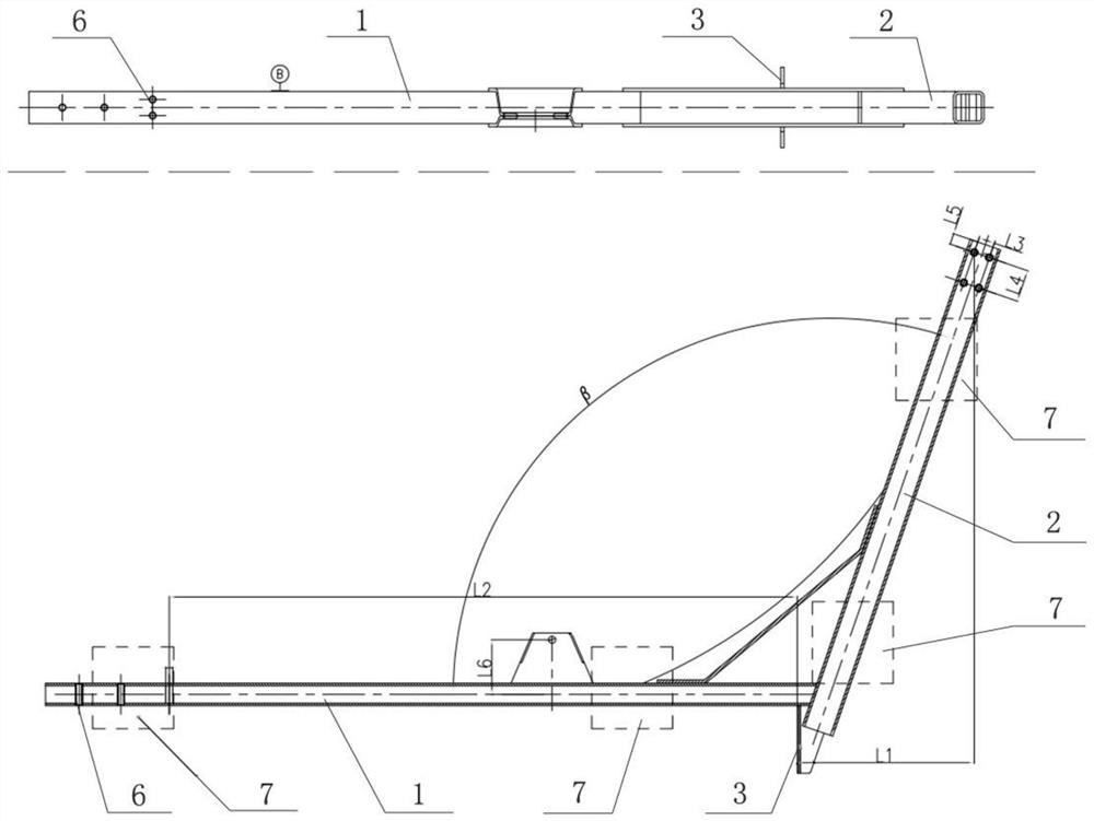 A kind of processing technology of boring and milling machine for cotton box turning support