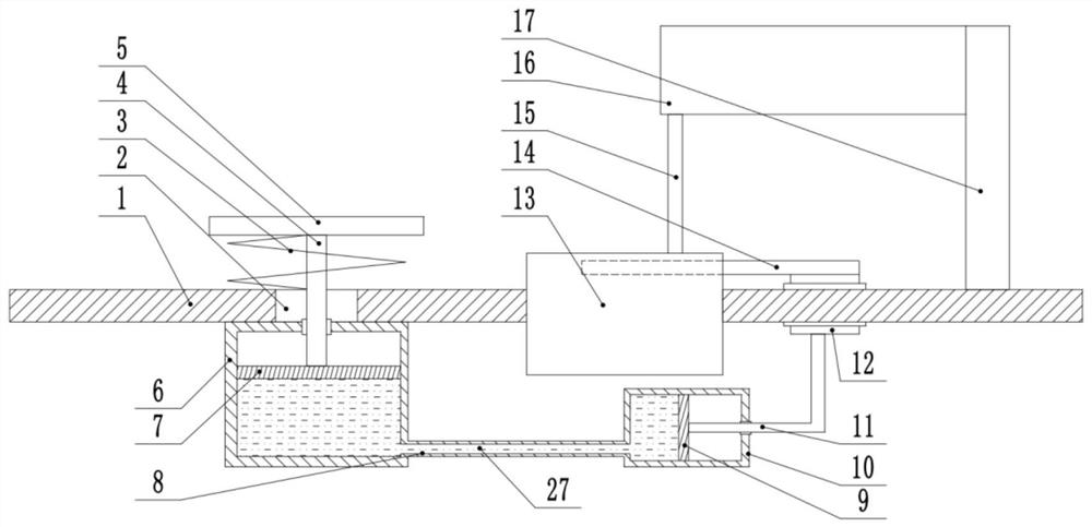 A hydraulically driven livestock drinking water device