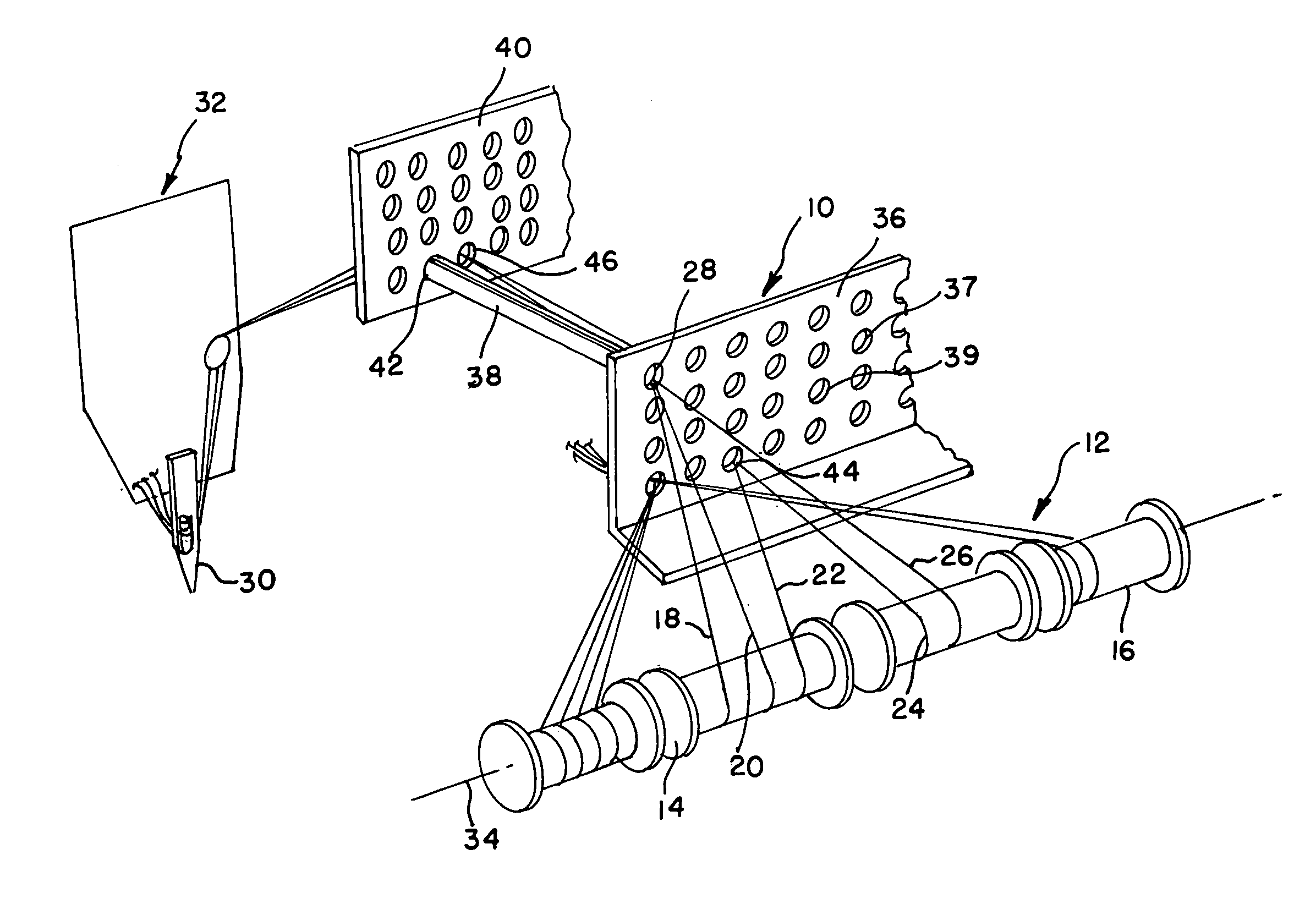Multiple yarn delivery to a single needle method and apparatus