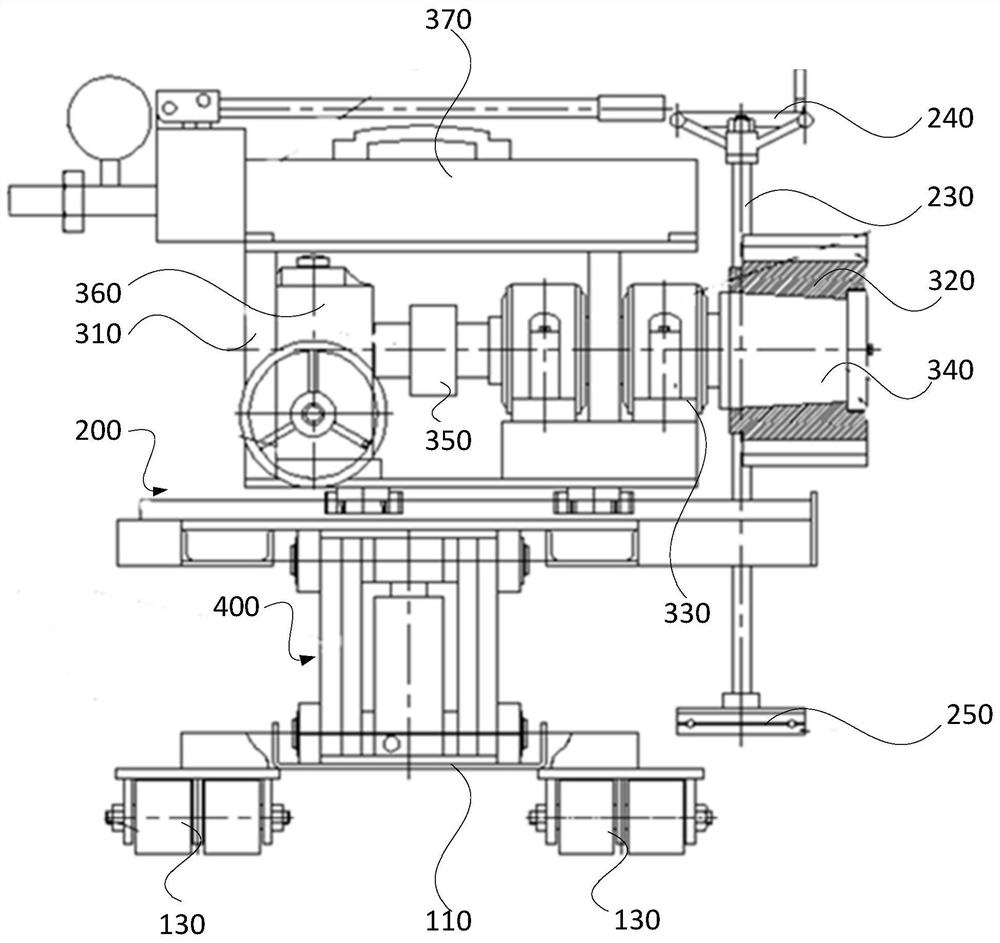 Wheel set flaw detection device