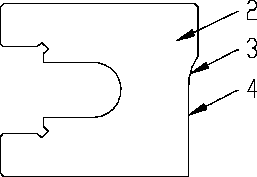 Single-arc shaver profiling template