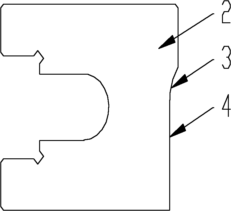 Single-arc shaver profiling template