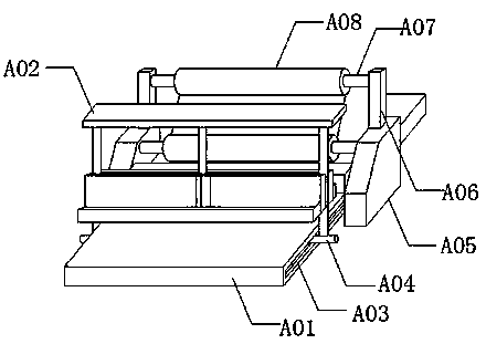 Cutting device used for producing cloth of knapsack of baby carriage and use method of cutting device