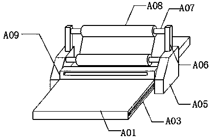 Cutting device used for producing cloth of knapsack of baby carriage and use method of cutting device