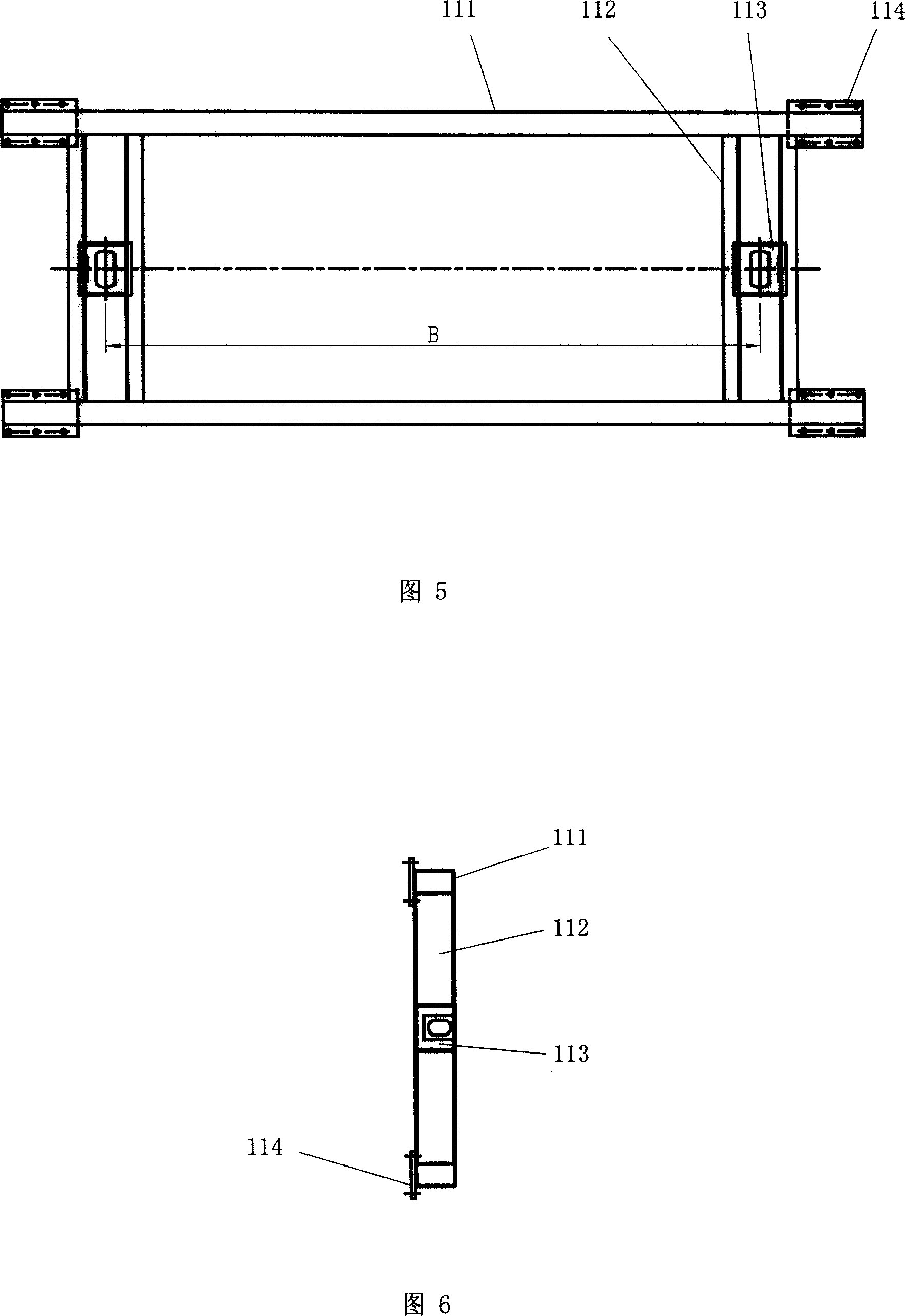 Transportation frame for big cabinet, and installation method