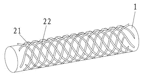 Knife roll structure of depilating machine