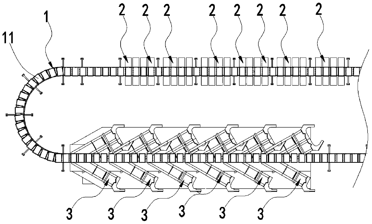 Multi-layer lattice opening cross belt sorting equipment and sorting method thereof