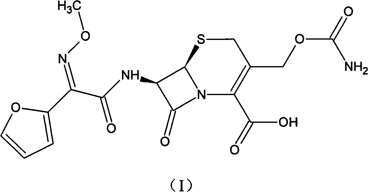 Method for preparing cefuroxime acid