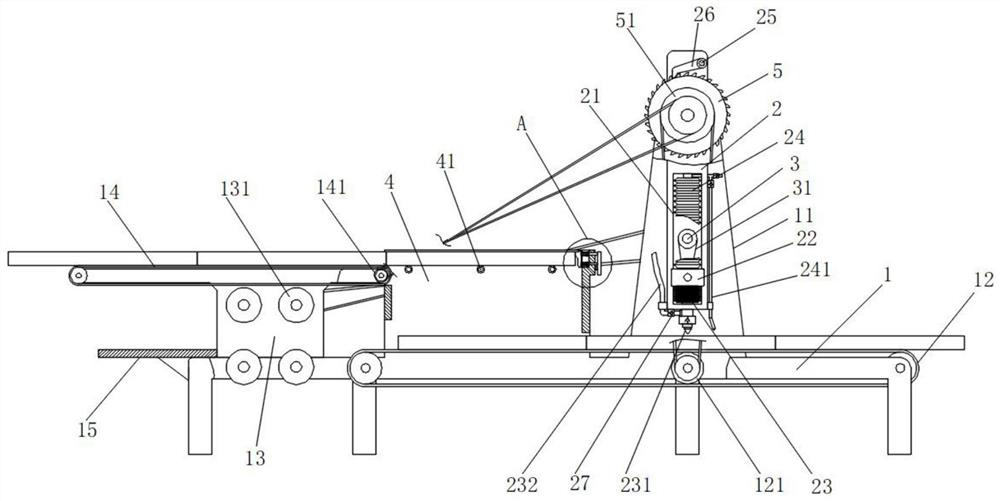 A plywood forming machine