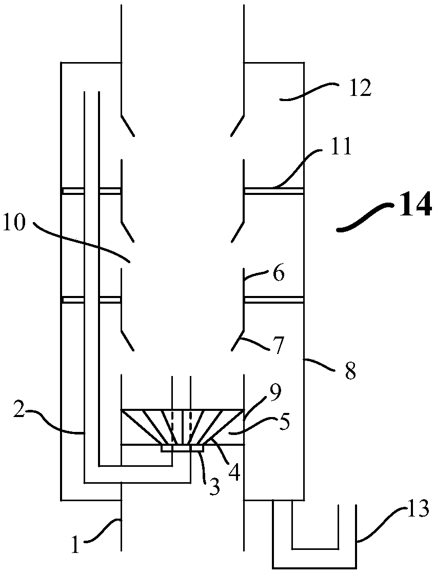 Gas-liquid separation device