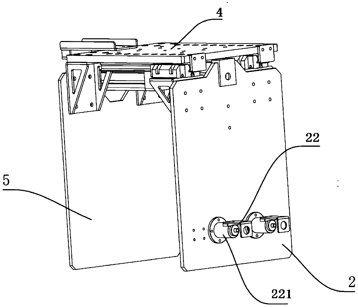 A palletizing mechanical arm device