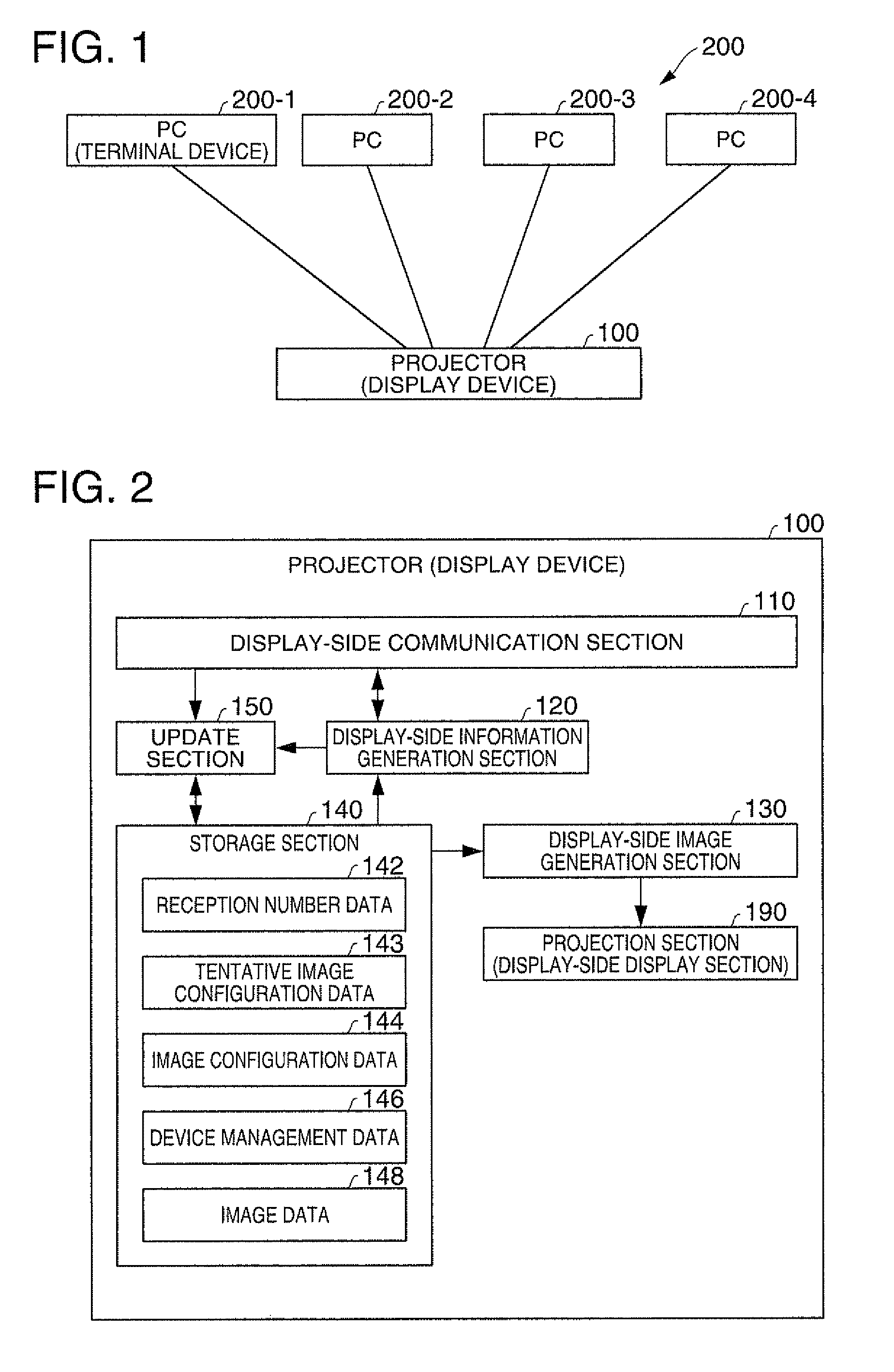 Display device, terminal device, display system, display method, and image alteration method
