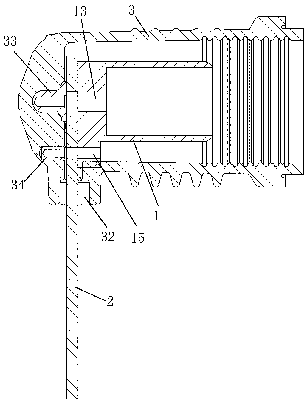 Static contact and switch cabinet using static contact