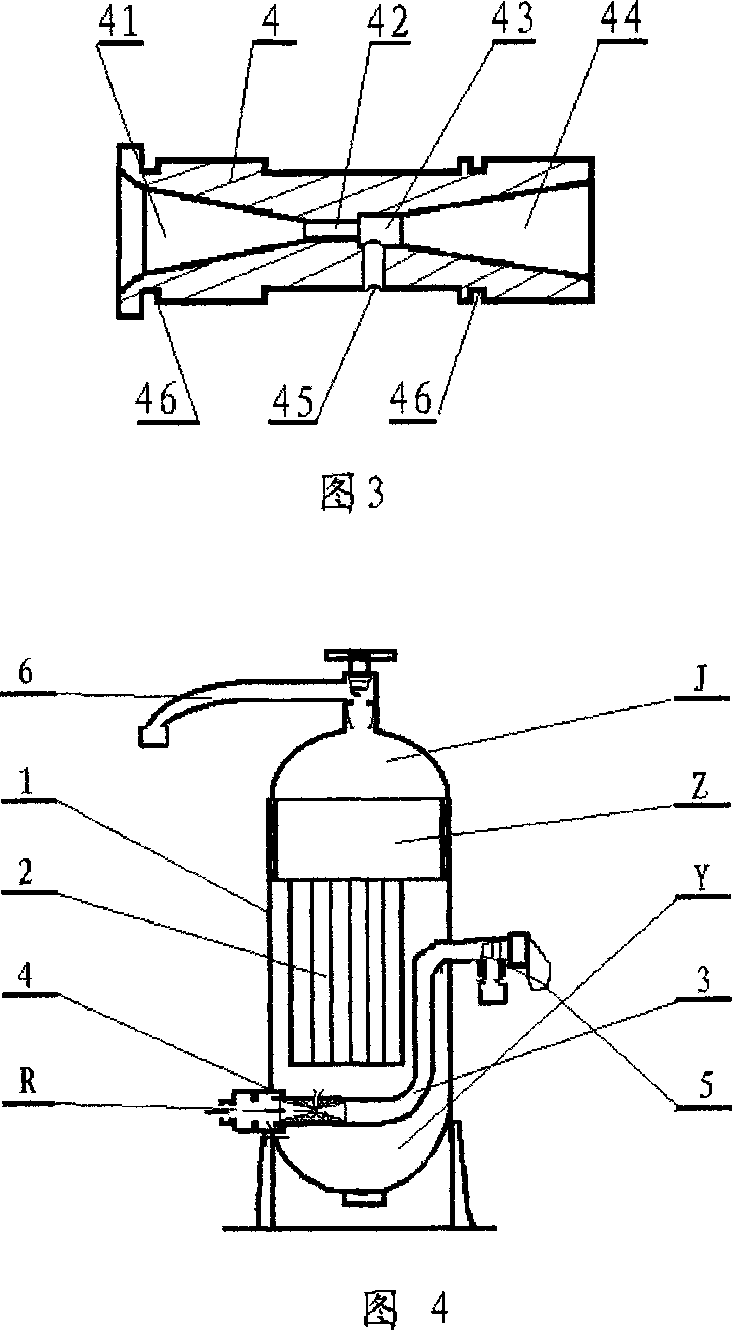 Method and apparatus for self-washing of filter