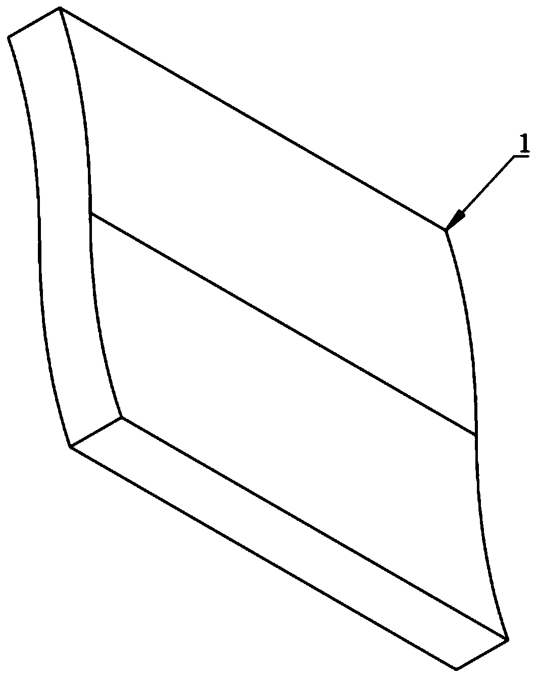 Free-form curved lens being capable of acquiring adjustable double focuses