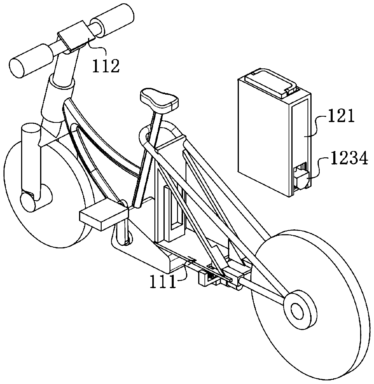 Locking mechanism for electric bicycle
