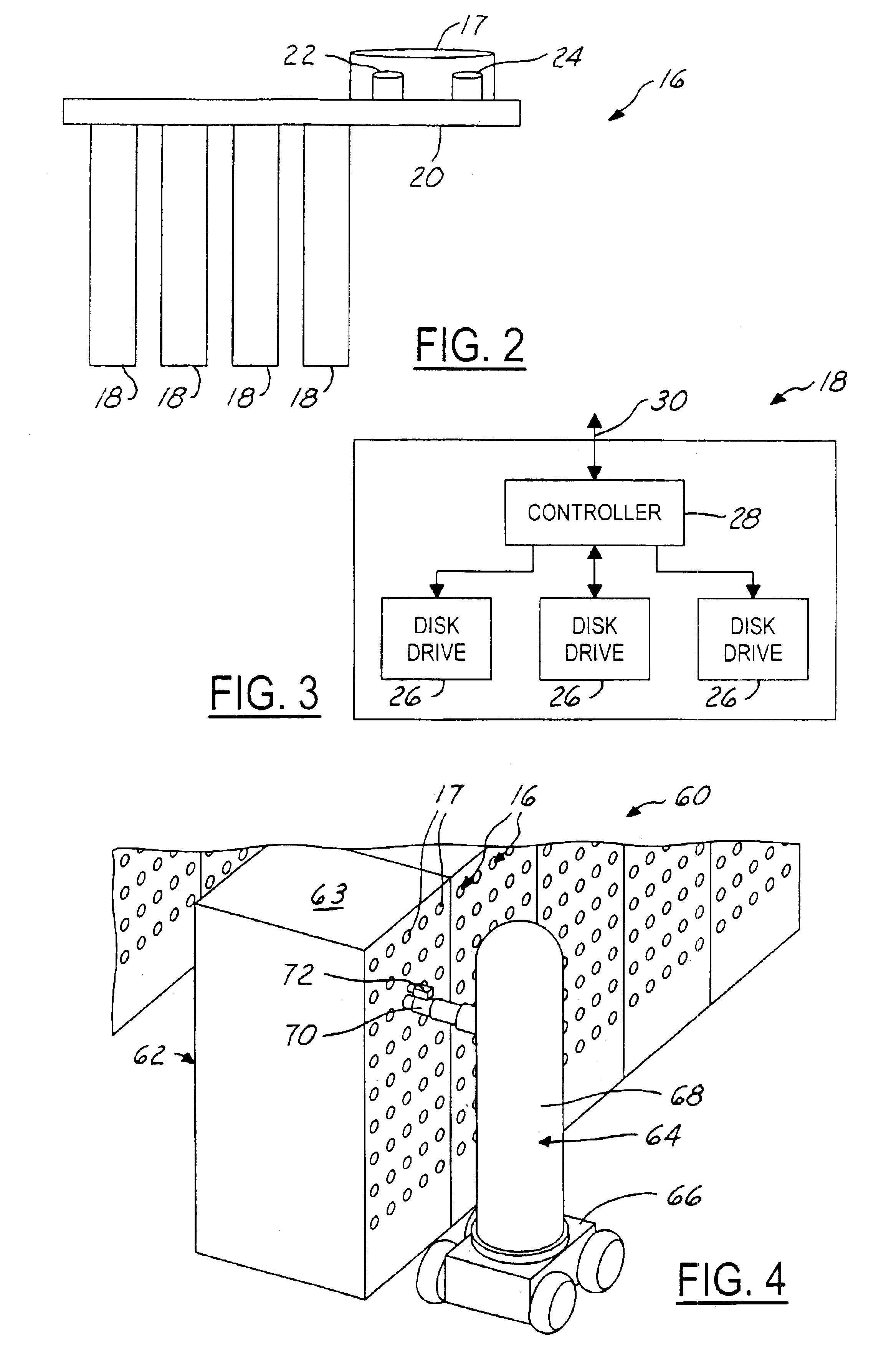 Data library system having movable robotic librarian operable for accessing statically mounted drives