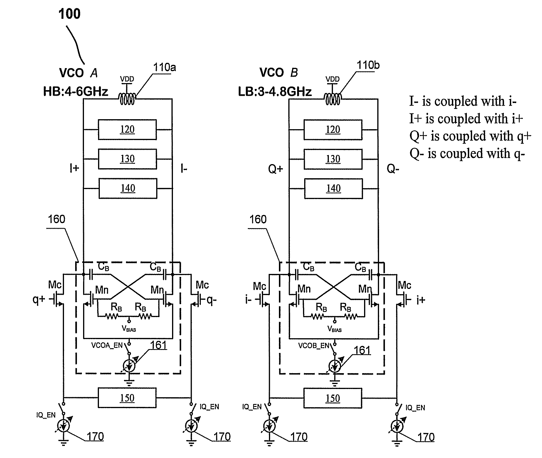 Dual-mode voltage controlled oscillator, frequency synthesizer and wireless receiving device