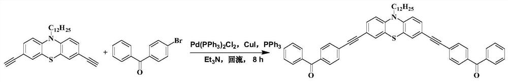 A kind of a-π-d-π-a structure two-photon polymerization initiator and preparation method thereof