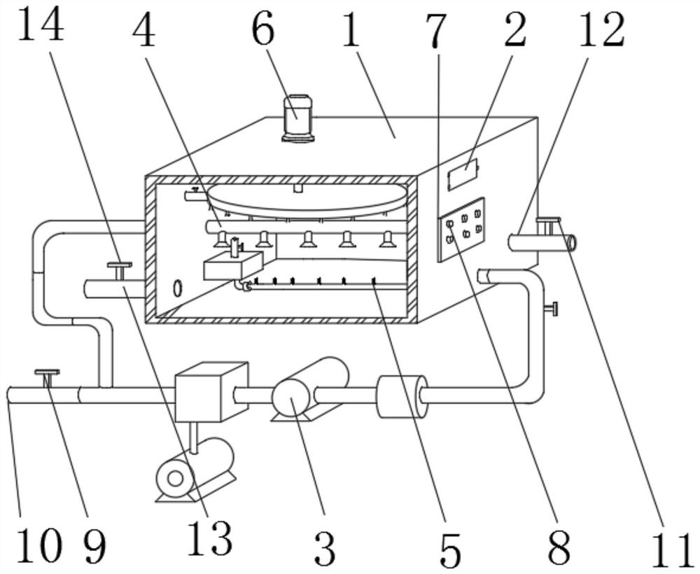 Air floatation device for sewage treatment