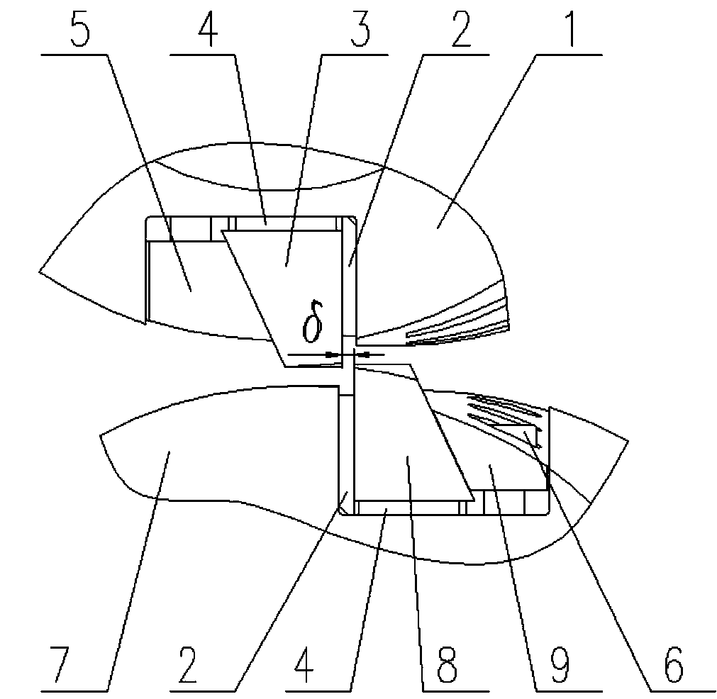 Axial micro adjusting method for side clearance of meshed cutter head of side crusher