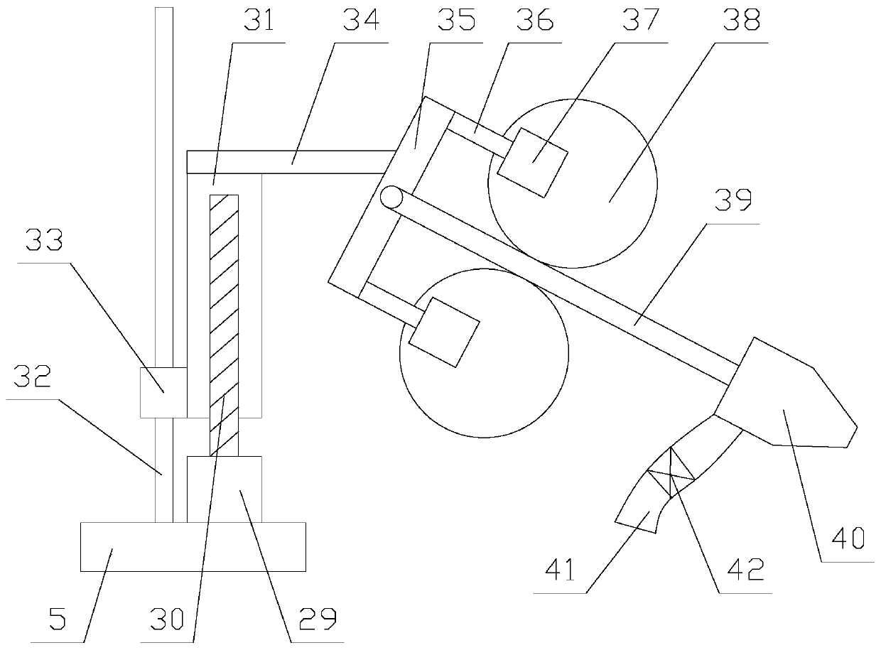 A solar street lamp with strong lighting ability and automatic cleaning function