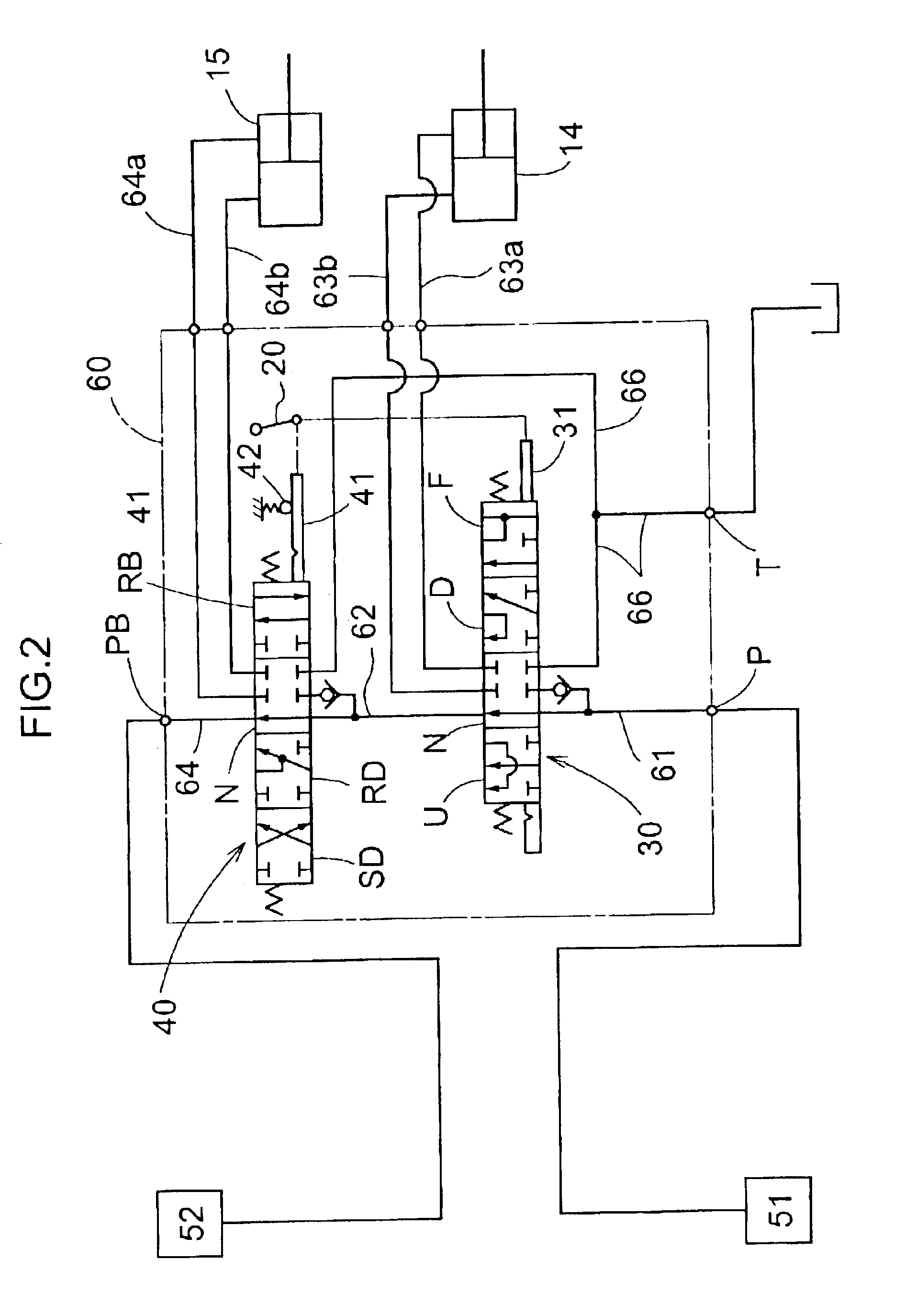Hydraulic control apparatus for controlling hydraulic cylinder for implement
