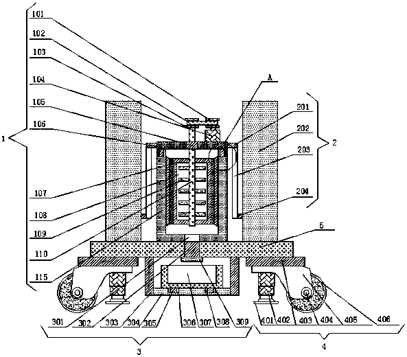 Treatment agent mixing device for wastewater treatment and mixing method thereof