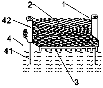 An ecological environment wetland protection device