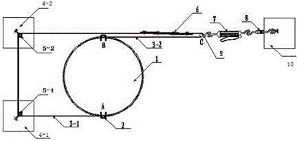 Chain hoist artificial single-point synchronous traction equipment and construction method