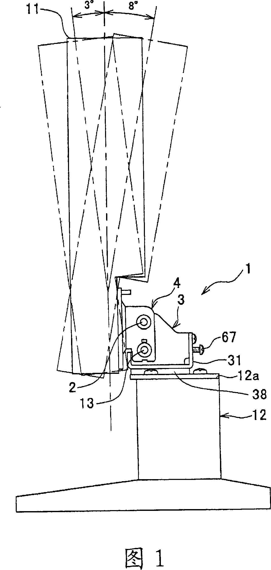 Display supporting mechanism