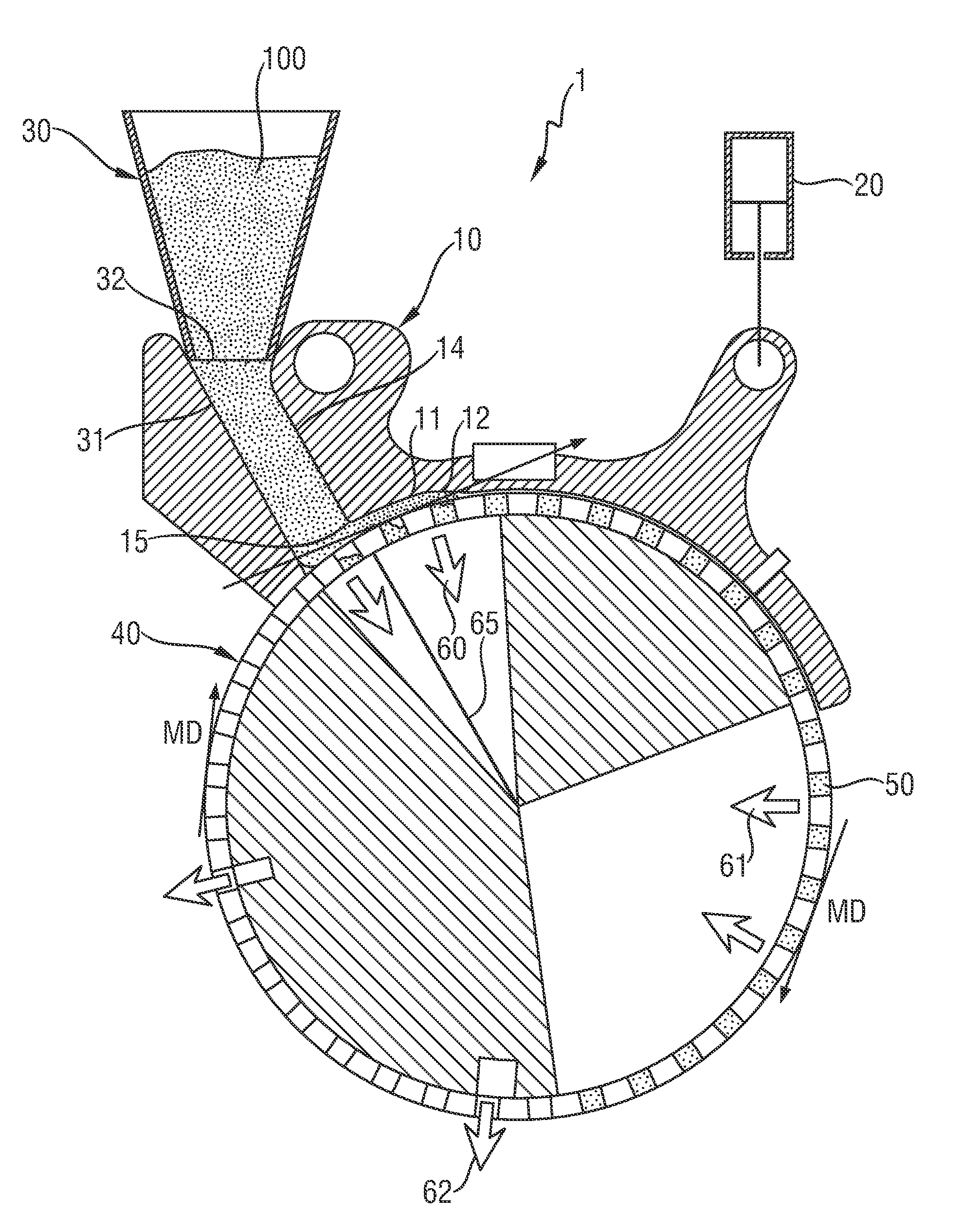 Apparatus And Method For Transferring Particulate Material