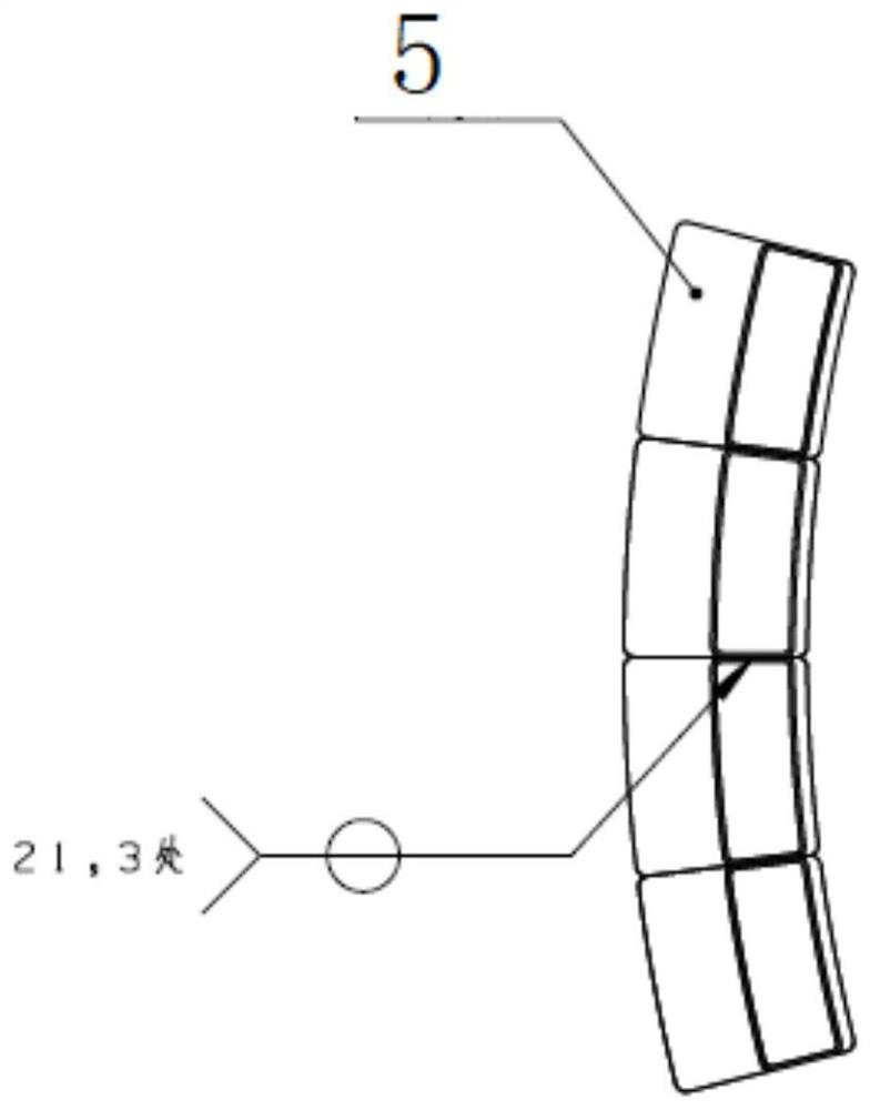 Assembly welding method for ring-shaped thin-walled sheet metal part of gas turbine and welding electrode