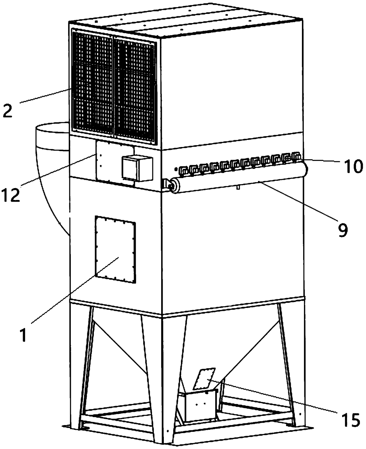 Dust filtering device