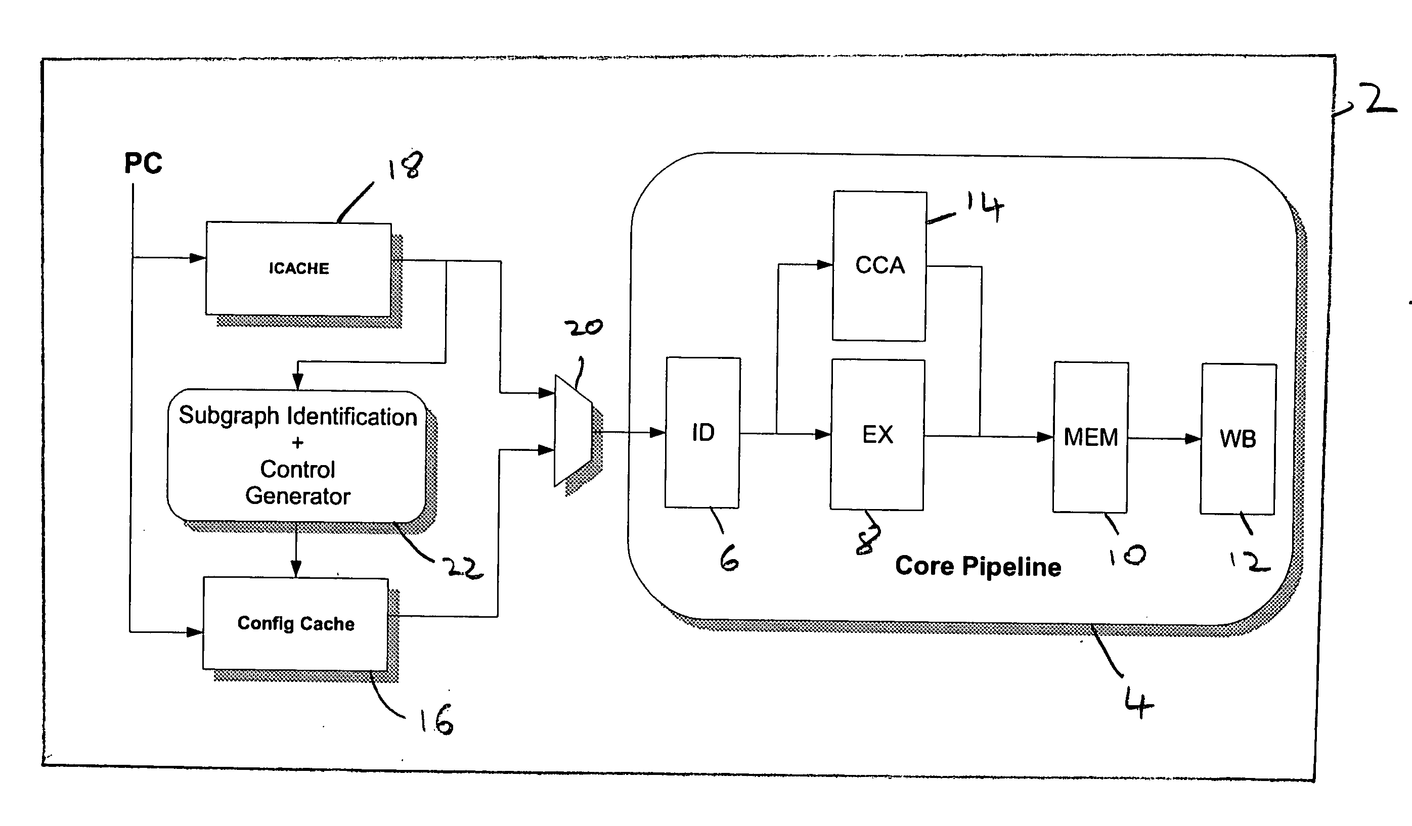 Instruction subgraph identification for a configurable accelerator