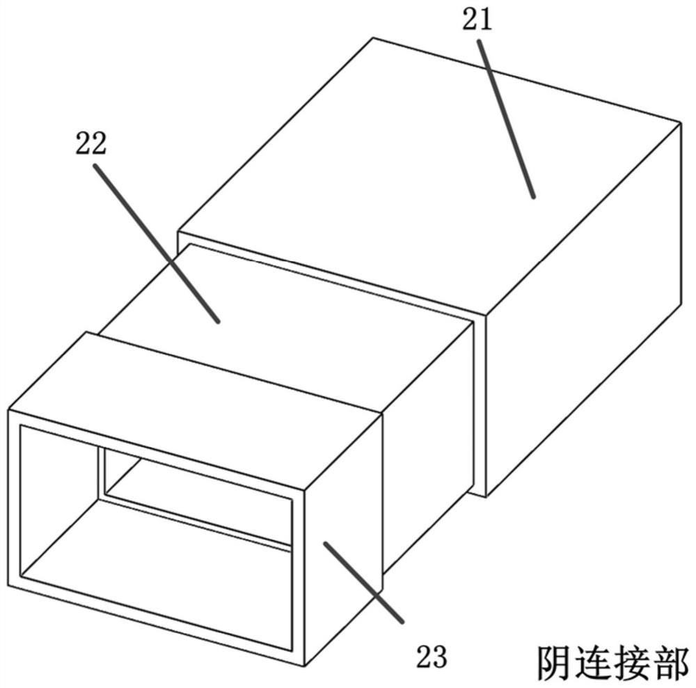 A compact flangeless waveguide connection structure and design method