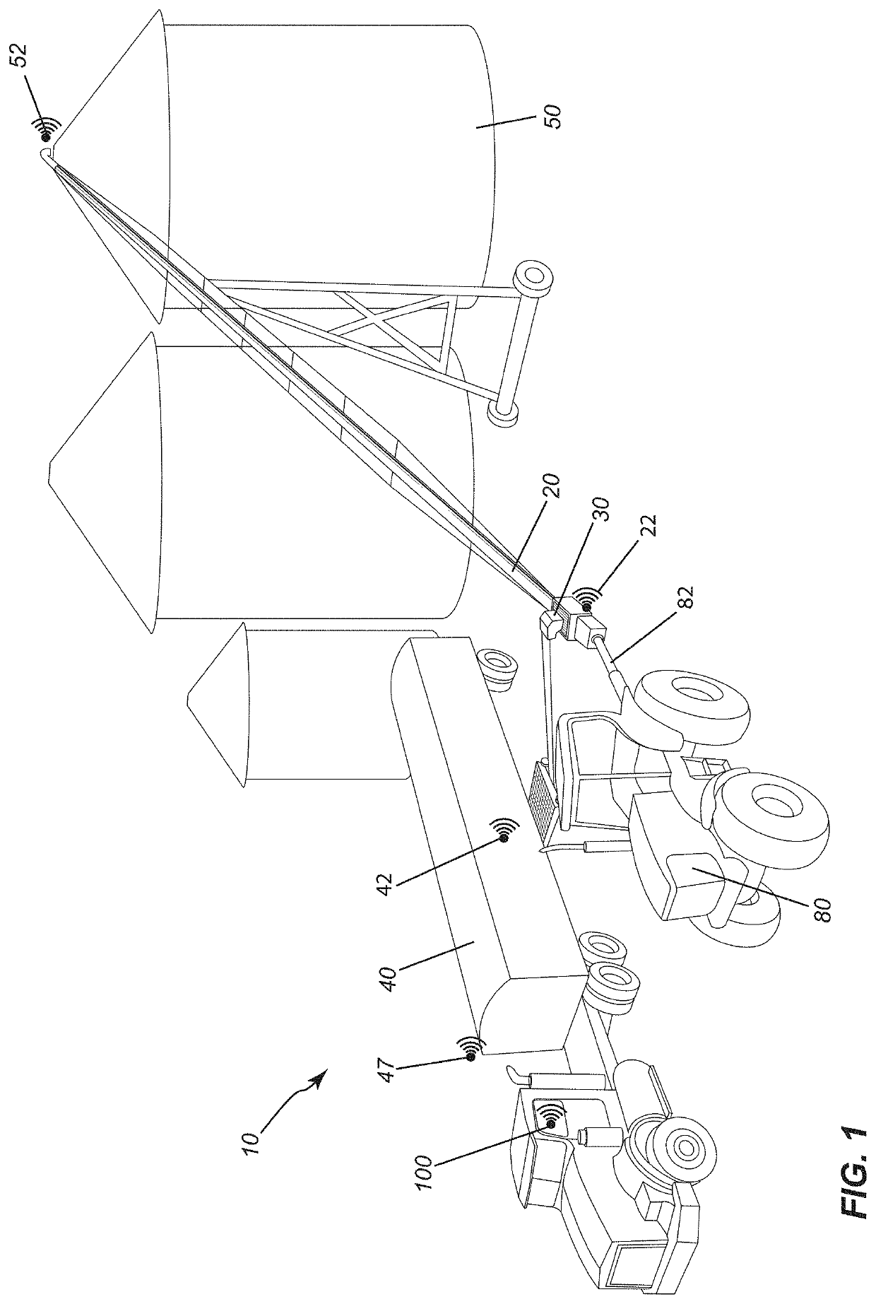 Automated and remotely controlled material-conveying system and methods