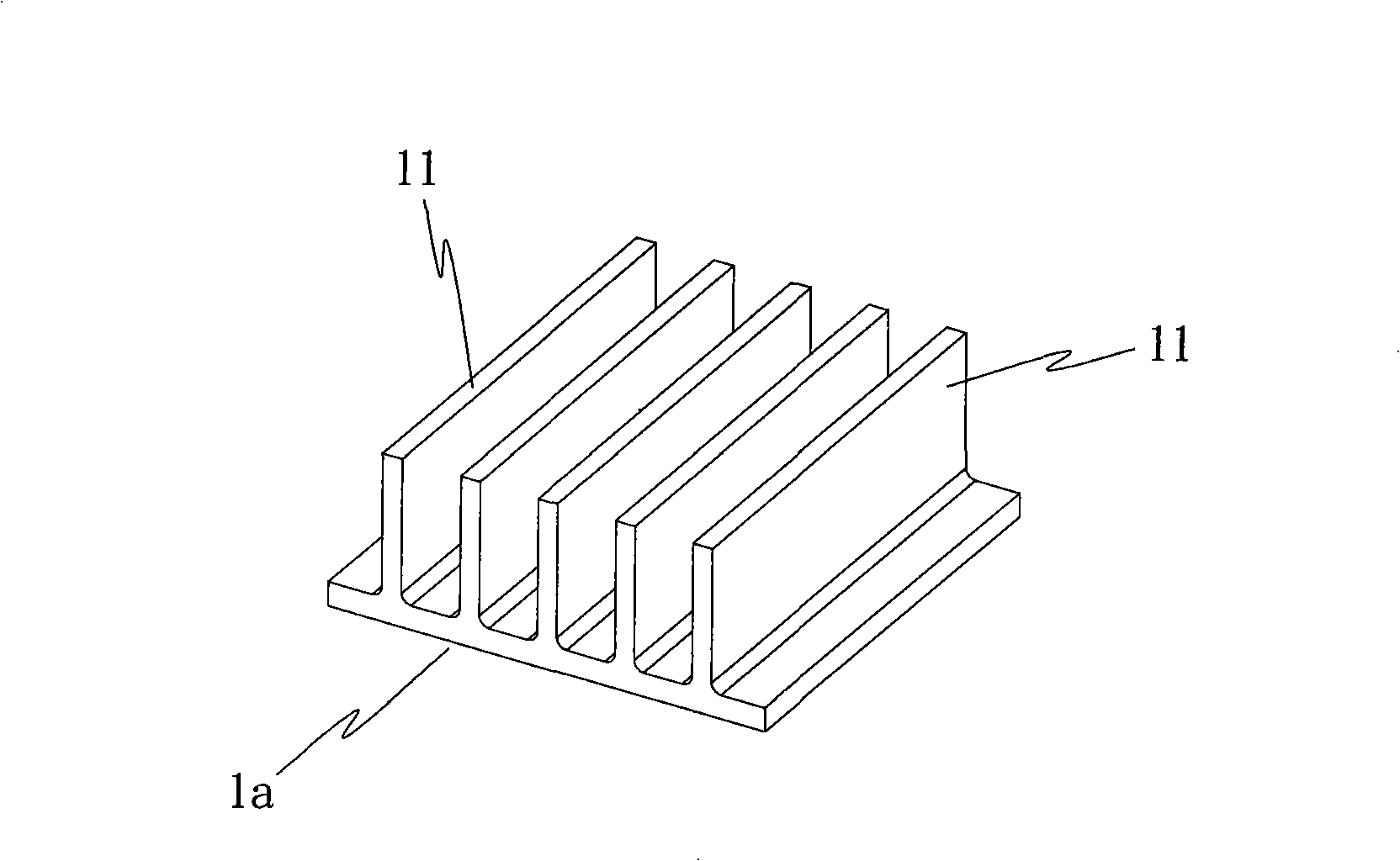 Column-shaped method for producing radiator