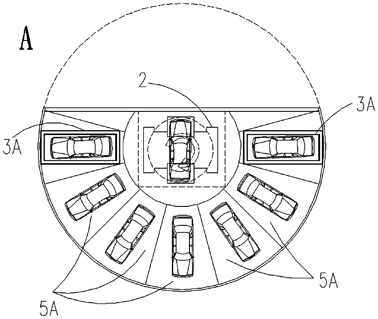 Three-dimensional parking garage system