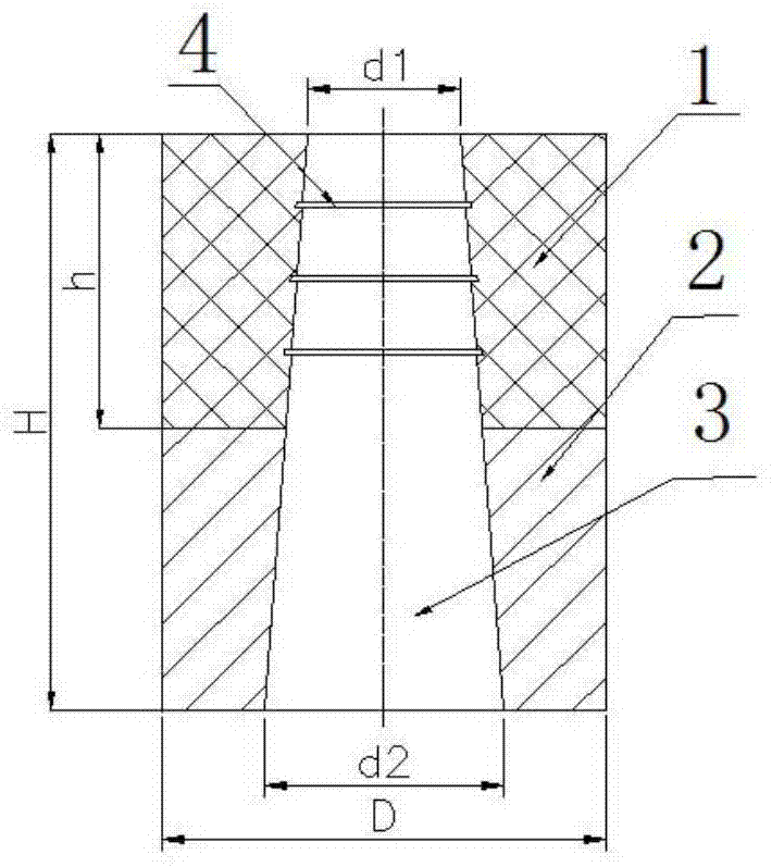 Composite long-life low-cost steel ladle air brick base brick and manufacturing method thereof