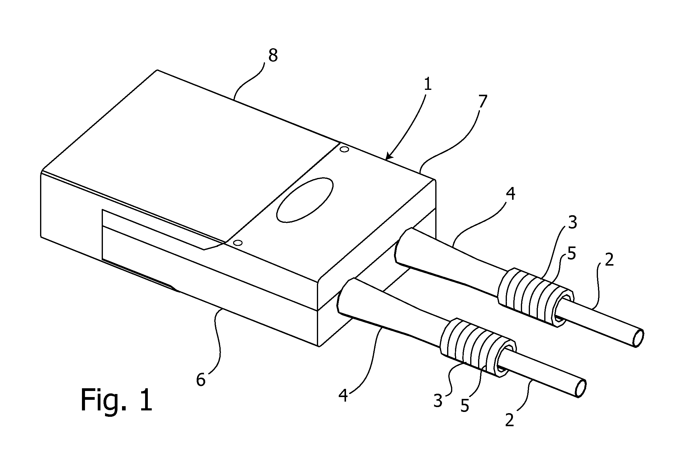 External end device for permanent catheters suitable for isolating a liquid flow