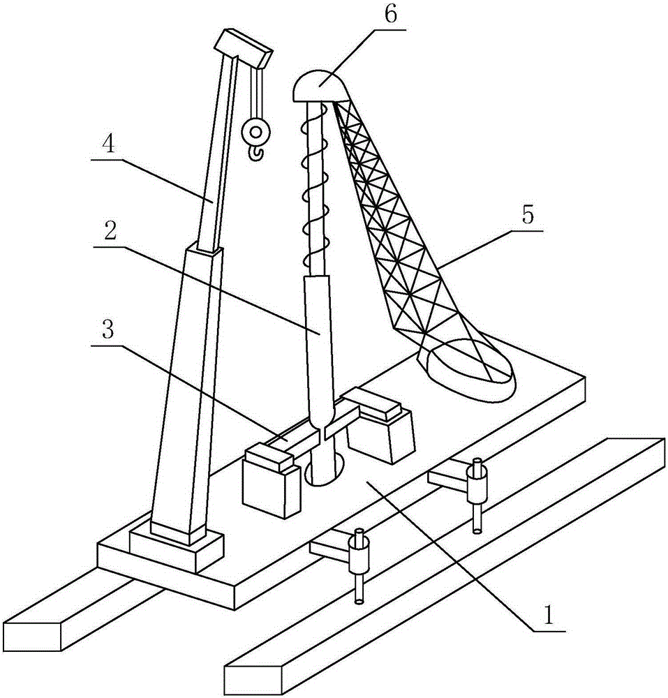 Construction device and construction method of bored cast-in-place static pressure pipe pile with enlarged bottom