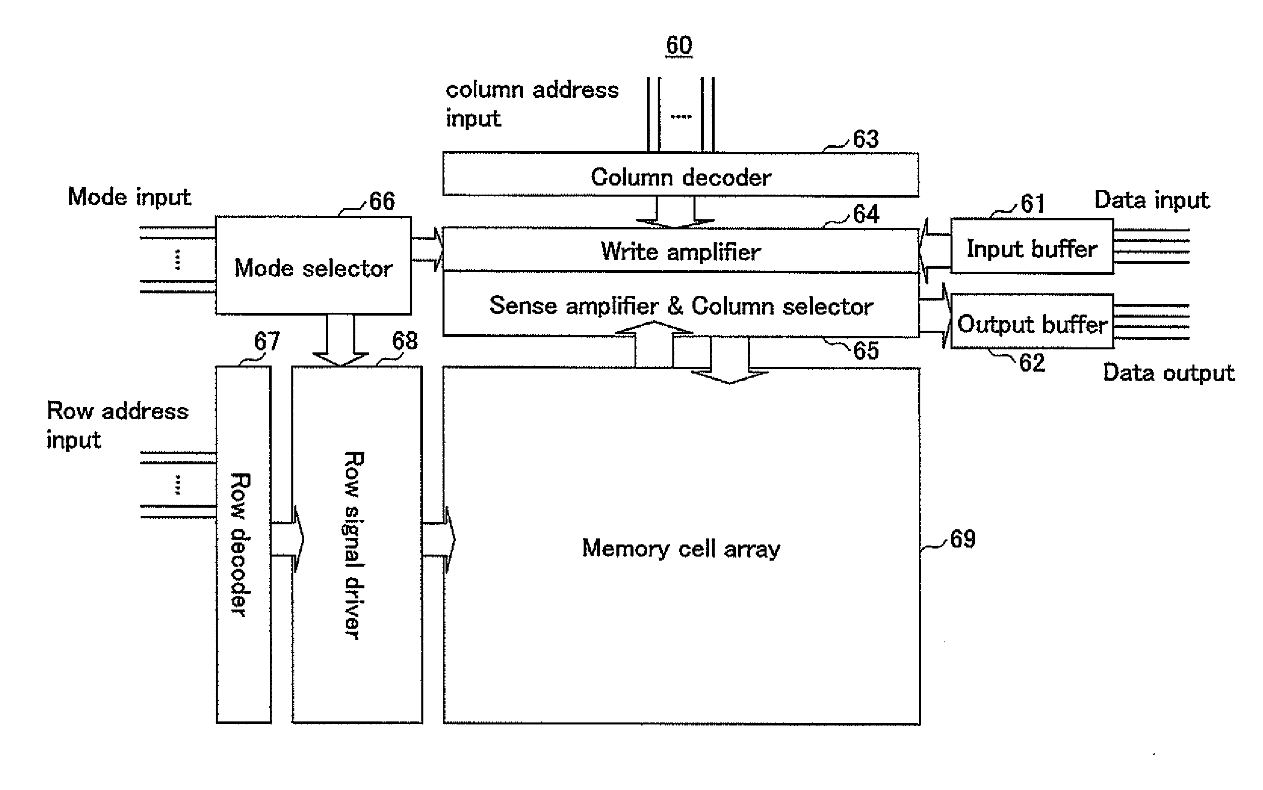 Nonvolatile semiconductor memory circuit utilizing a mis transistor as a memory cell
