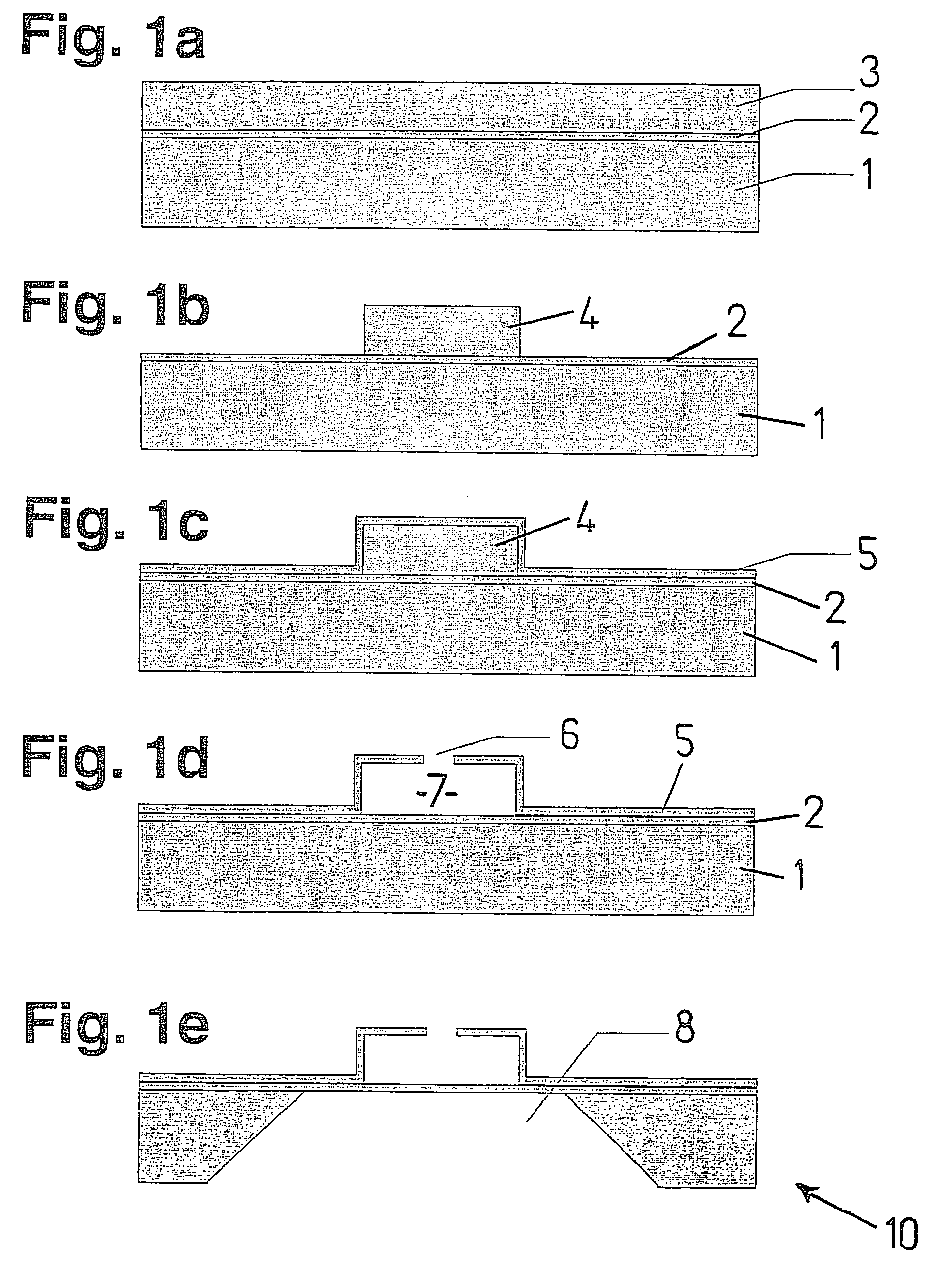 Method for producing cavities having optically transparent wall